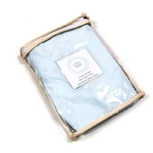  Egg Baby Solid Fitted Sheet   Blue Baby
