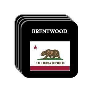  US State Flag   BRENTWOOD, California (CA) Set of 4 Mini 