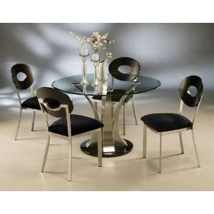  Glass Top Dining Set + Side Chairs   Pastel Furniture Furniture