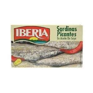 Iberia Sardines In Spicy Soy Oil 3.8 oz  Grocery & Gourmet 