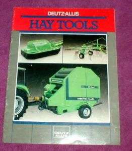 Deutz Allis Hay Tools Brochure For Farm  