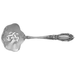   Solid Bon Bon Spoon W/Pierced Bowl, Sterling Silver
