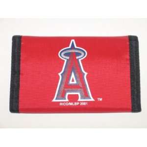 LOS ANGELES ANAHEIM ANGELS Team Logo Tri Fold NYLON WALLET  