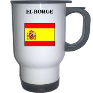  Spain (Espana)   EL BORGE White Stainless Steel Mug 