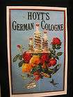 1890s HOYTS GERMAN COLOGNE ~ E.W. HOYT & CO. LOWELL, MA ~ ADVERTISING 