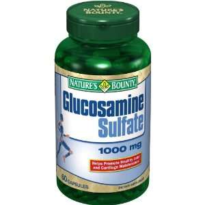  Natures Bounty Glucosamine Sulfate Capsules, 1000 mg, 60 
