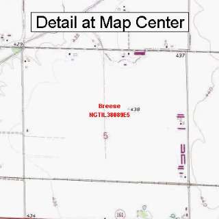  USGS Topographic Quadrangle Map   Breese, Illinois (Folded 