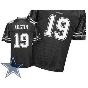 Dallas Cowboys 19# Miles Austin Authentic Black Field Shadow Football 