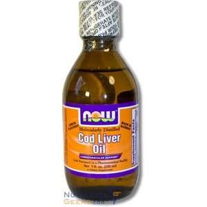  Now Cod Liver Oil, Molecularly Distilled, 7 Ounce Health 