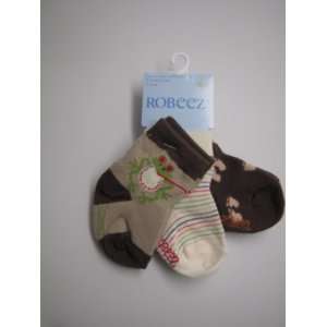  Robeez Organic Kickproof Socks, 0 6 Months, 3 Pairs Baby