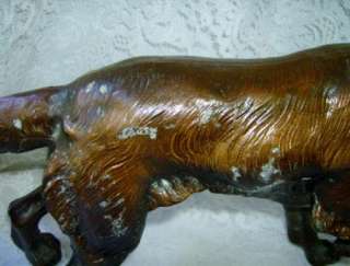 Large Metal Irish Setter Dog Figurine or Statue Decor Hunter Bronze 