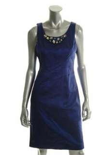 Nine West Dress NEW Secrets Revealed Blue Cocktail Embellished Sale 6 
