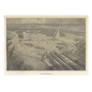  Proposed Victoria Memorial at Buckingham Palace, Aerial 
