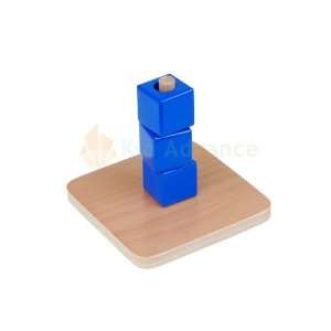  Kid Advance Montessori Cubes on Vertical Dowel Toys 