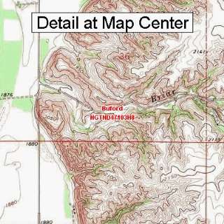  USGS Topographic Quadrangle Map   Buford, North Dakota 