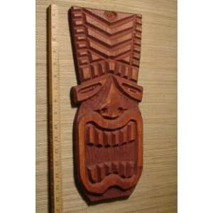  Handmade Carved Wood Tribal Tiki Masks