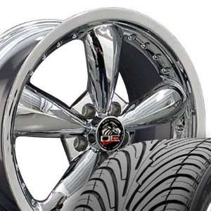  Bullitt Style Deep Dish Wheels and Tires with RivetsFits 
