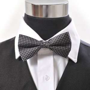  Butterfly Circle Dot Black Bow Tie 