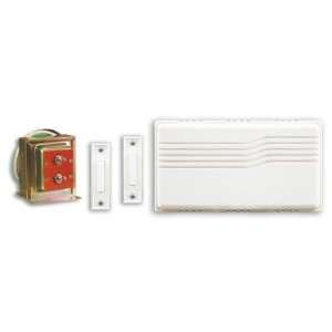   Contractor Kit with 2 Lighted Push Buttons and Transformer, White