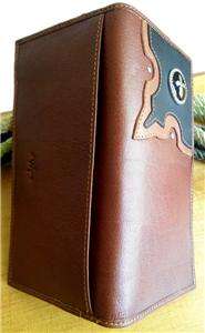 WESTERN COWBOY LEATHER RODEO CROSS CONCHO MENS WALLET  