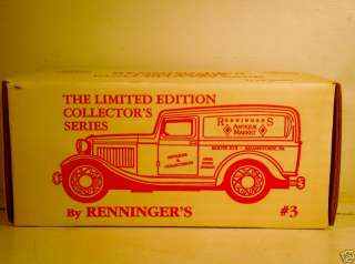 ERTL 1932 FORD PANEL DELIVERY TRUCK RENNINGERS DIECAST  