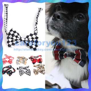 Fashion Hot Random Color New Dog Cat Pet Collar Accessory Bow Tie 