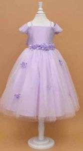 FLOWER GIRLS WEDDING PAGEANT PARTY LILAC DRESS SIZE 6  