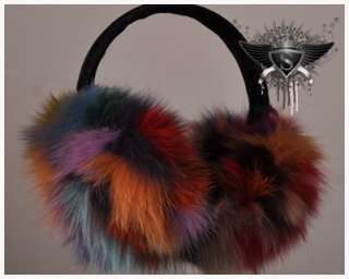 SH837 Winter Chic Soft Warmers Random Color Rabbit Fur Ear Muffs 