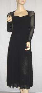 NWT Gaultier Fuzzi Black Long Sleeve Mesh Dress Small  