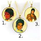 Michael Jackson MJ gold plated Gloves Necklace  