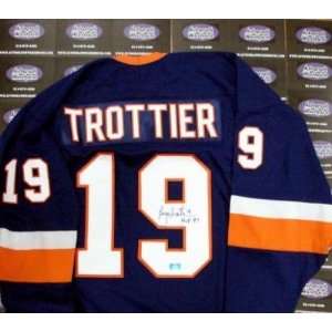  Bryan Trottier Autographed Hockey Jersey (New York 