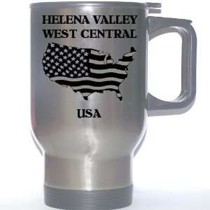 US Flag   Helena Valley West Central, Montana (MT) Stainless Steel Mug