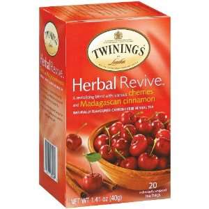  Twinings Cherry and Madagascan Cinnamon Revive Herbal Tea 