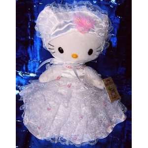  Hello Kitty in White Lace Dress 10 Plush Figure Toys 