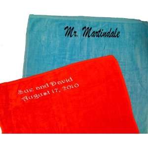  Personalized Beach Towel   Mr and Mrs Beach Towels