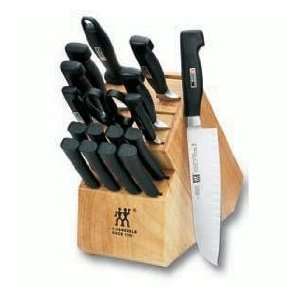  J.A. Henckels Zwilling Four Star 18 Piece Knife Set with 