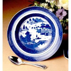  Mottahedeh Blue Canton Rim Soup Plate 9.5 in Kitchen 