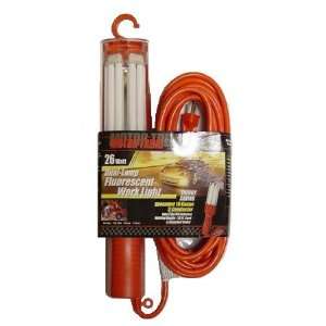 Motor Trend 26 Amp Dual Lamp Fluorescent Work Light with 3000 Watts of 