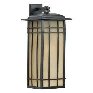  HC8406IBFL Hillcrest 9 Inch Small Wall Lantern with Opaque Linen 