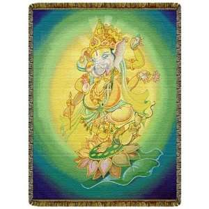   Tapestry Throw Blanket with Hindu Deities 100% Cotton