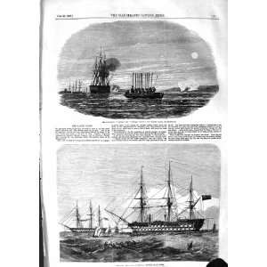    1855 BALTIC WAR SHIPS THISTLE WEASEL NILE CRONSTADT