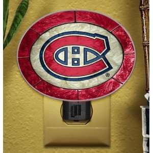  Montreal Canadiens NHL Art Glass Nightlight Sports 