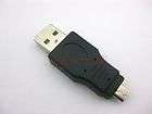   USB 2.0 Male F to Micro USB 5 Pin M Converter Adapter For Cell Phone