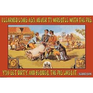  I learned long ago by Wilbur Pierce 18x12 Toys & Games