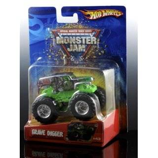HOT WHEELS MONSTER JAM GRAVE DIGGER SILVER 25TH ANNIVERSARY 2006 