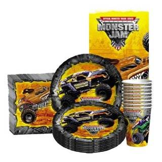 Monster Jam Trucks Invitations and Thank You Notes 16 Pack