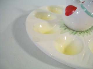 Deviled Egg Tray Chicken Salt & Pepper Shakers 9 Dia  