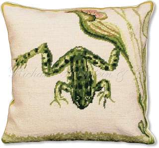 Frog Wildlife Nature Nautical Decorative Pillow  