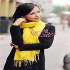 solid yellow silk scarf  