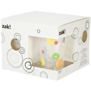 Zak Designs Espalier Decorated 24 Ounce DW Tankards Set, Set of 4 